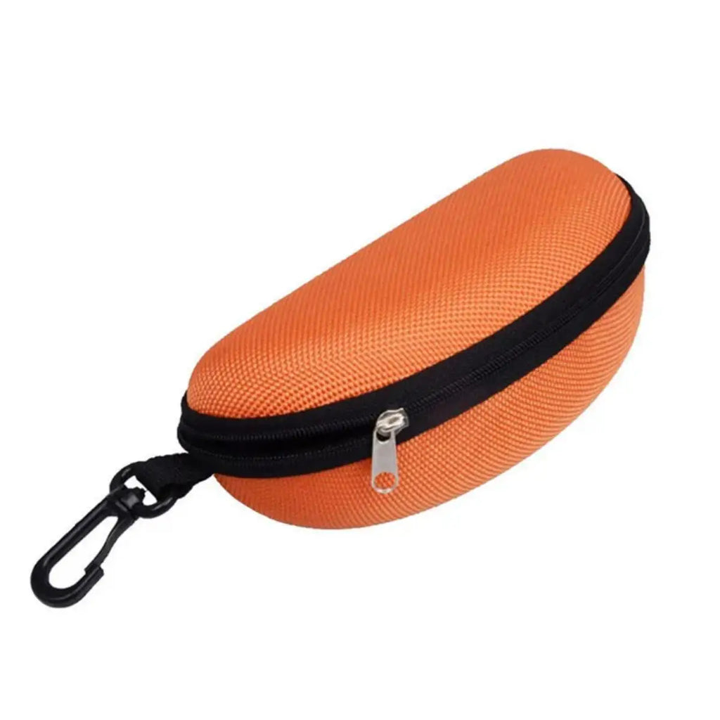 Étui à lunettes de soleil Portable, 1 pièce, protecteur en tissu Oxford dur EVA, étui à lunettes à fermeture éclair avec mousqueton, accessoires pour lunettes unisexes