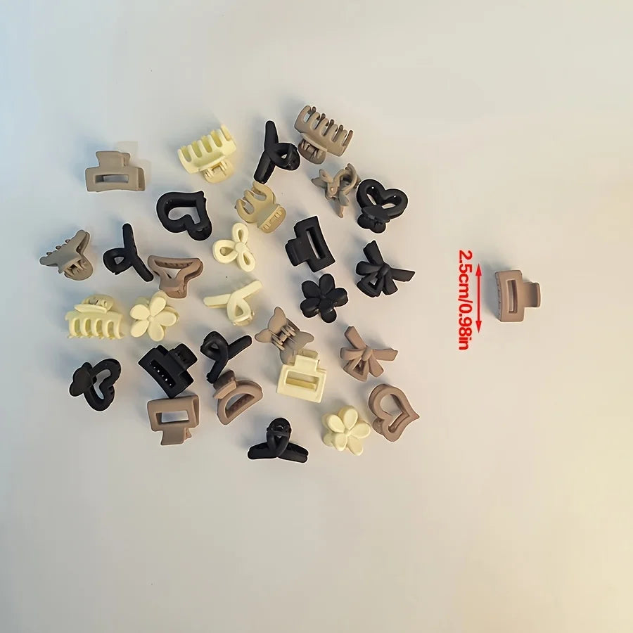 Paquet mixte de petits clips beiges, accessoires mignons pour filles, parfaits pour un usage quotidien, des Occasions spéciales ou des cadeaux de voyage, 5/10/20/30 pièces