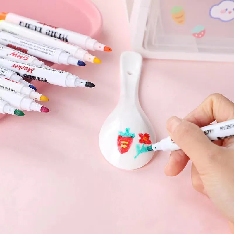 Stylos à eau flottants, stylos à encre magique avec cuillère, peinture à l'eau à la craie flottante, kit de dessin graffiti pour enfants