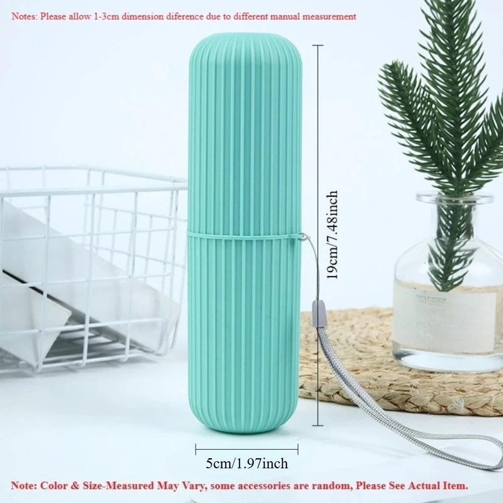 Porte-brosse à dents Portable avec rangement de dentifrice, organisateur de tasses de salle de bain de voyage pour articles de toilette en déplacement