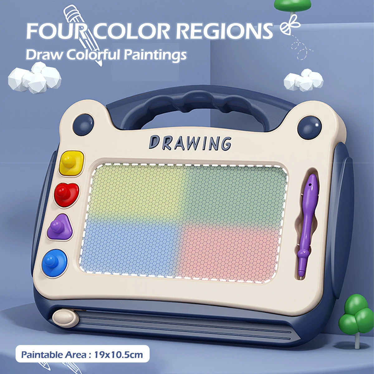 Tableau magnétique à dessin pour enfants, idéal pour les garçons et les filles. Cadeau de Noël idéal pour dessiner et écrire