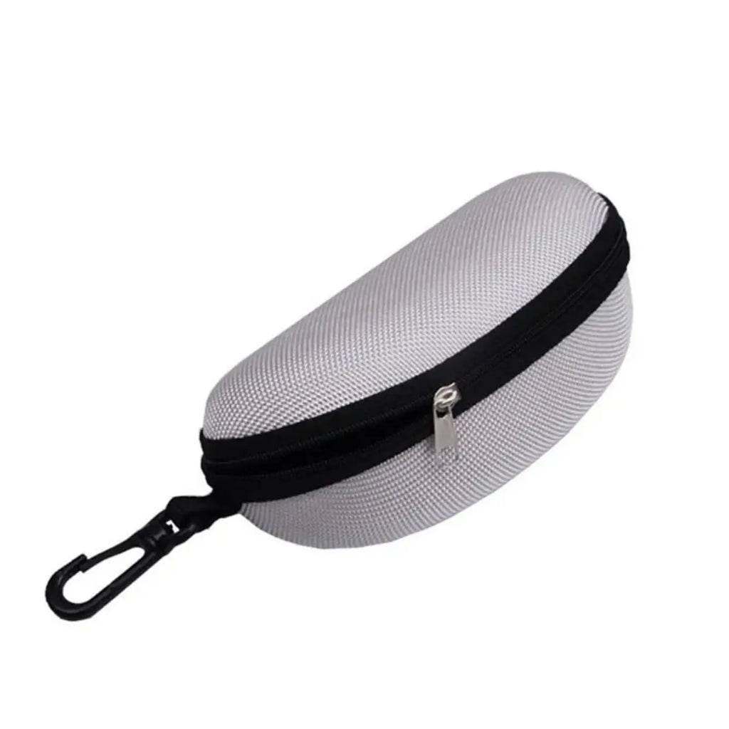 Étui à lunettes de soleil Portable, 1 pièce, protecteur en tissu Oxford dur EVA, étui à lunettes à fermeture éclair avec mousqueton, accessoires pour lunettes unisexes