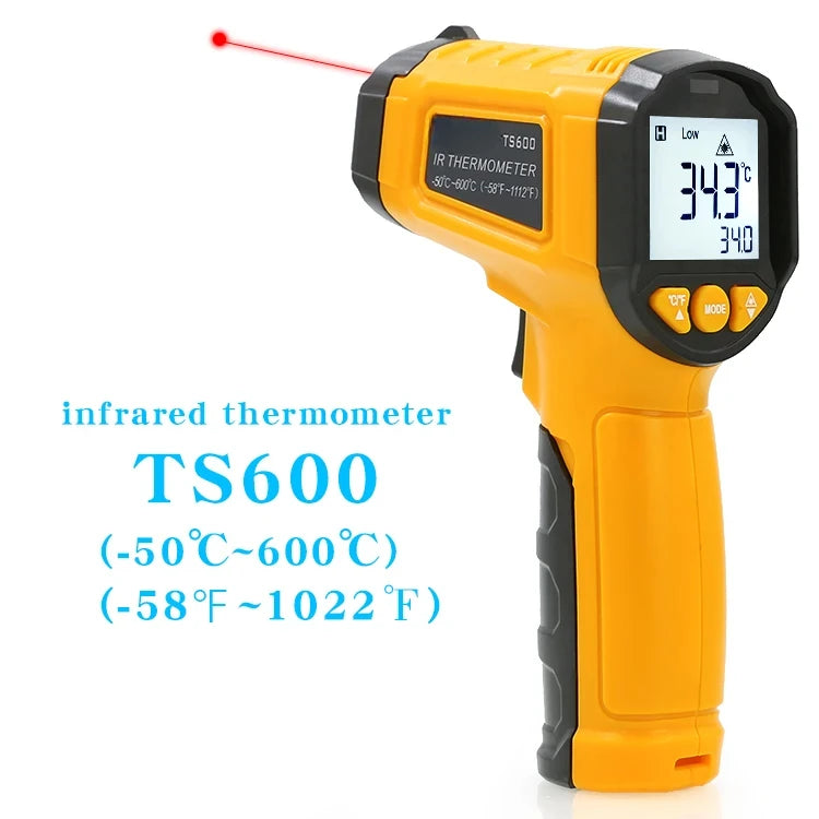 TS380 Infrared Non-Contact Thermometer Handheld Industrial High-Precision Electronic Temperature Gauge TS600