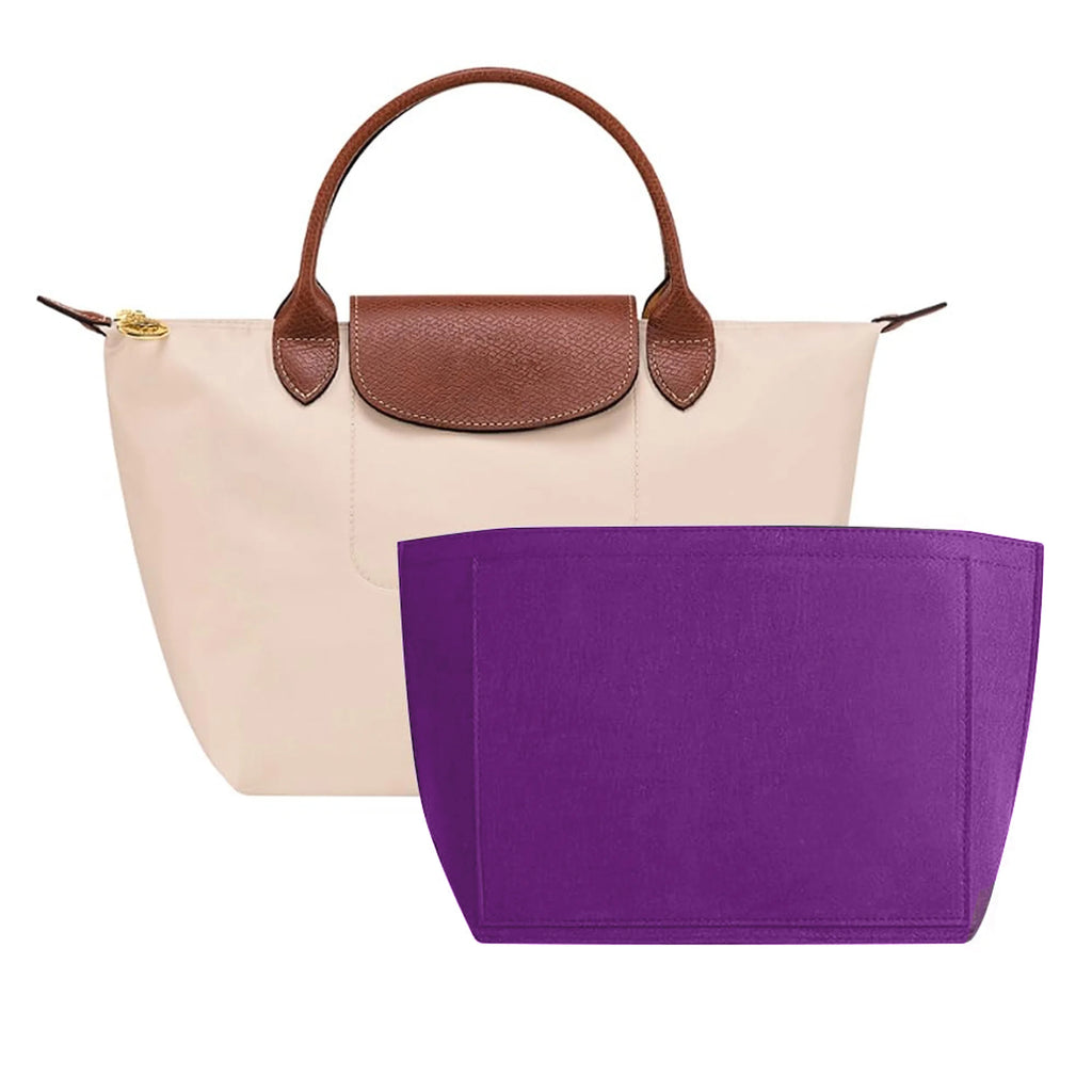 Sac à insertion en feutre adapté au sac à main Longchamp, sac de doublure en tissu feutré, sac de maquillage, Support de voyage, organisateur de sac à main Portable
