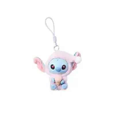 Miniso Stitch manger quelque chose avant de dormir Disney boîte aveugle sac mystère vinyle peluche poupée jouets pendentif Surprise les monstres cadeaux