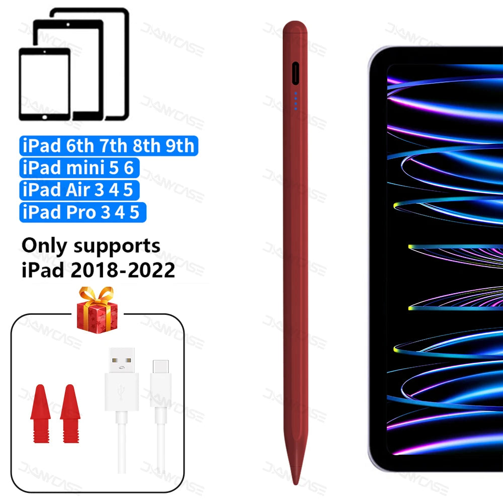 For Apple Pencil Palm Rejection Power Display Ipad Pencil Pen For iPad Accessories 2022 2021 2020 2019 2018 Pro Air Mini Stylus