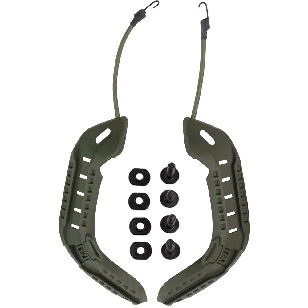 Adaptateur de montage sur rail pour casque BOOIU FAST, rail latéral pour casque d'entraînement tactique avec base de fixation pour cordon, accessoire disponible en 5 couleurs (S-31)
