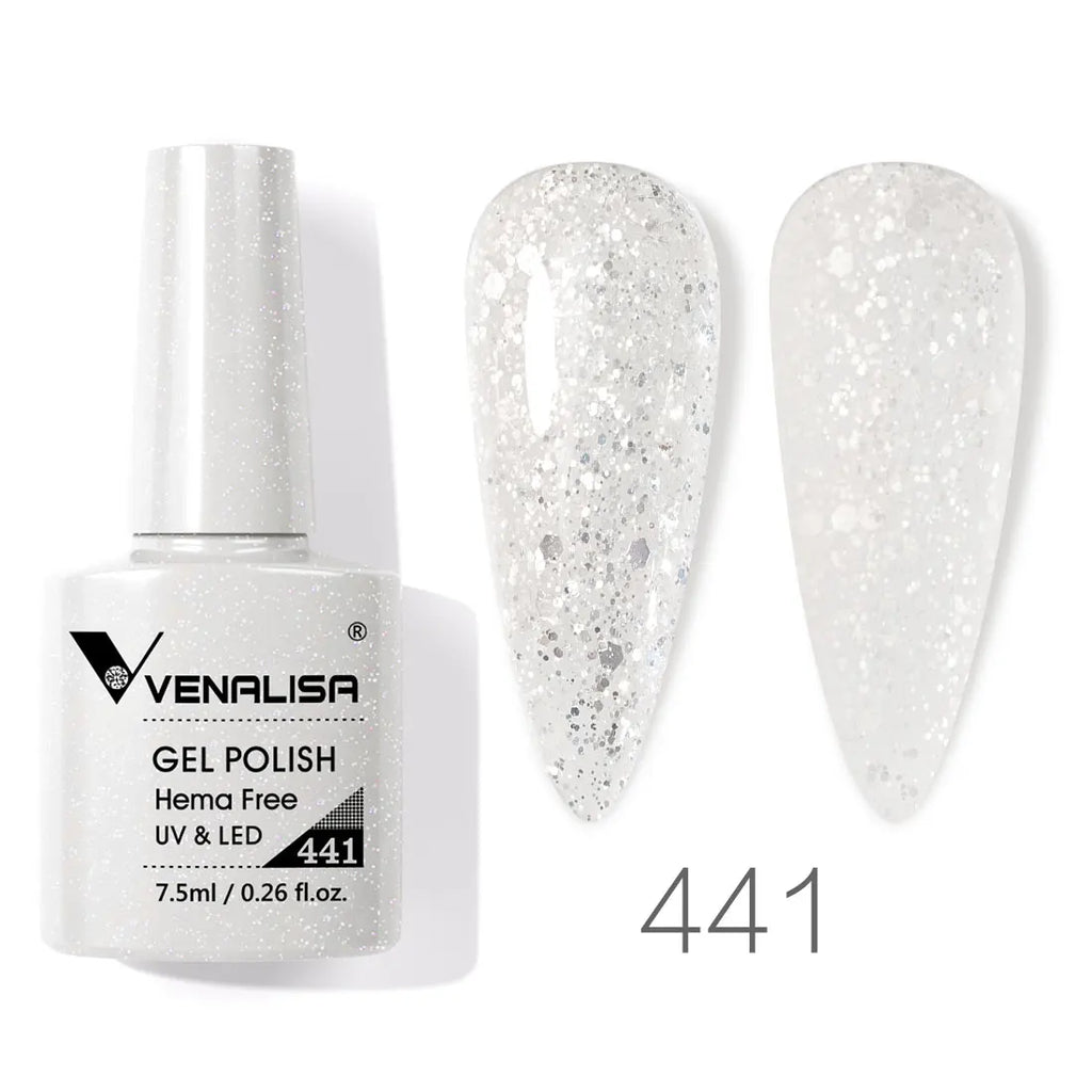 Vernis à ongles gel Venalisa 7,5 ml SANS HEMA, semi-permanent, UV/LED, couvrance totale, texture ultra-douce, manucure sublime
