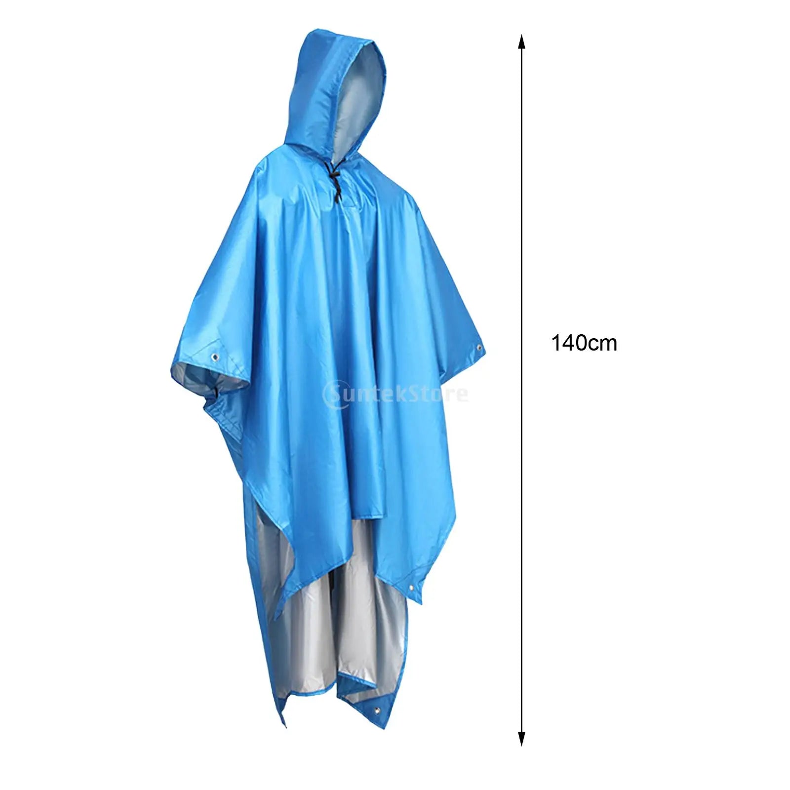 Poncho imperméable réutilisable, bâche légère, abri pour adulte, unisexe, sac à dos multifonctionnel pour la randonnée et les activités de plein air