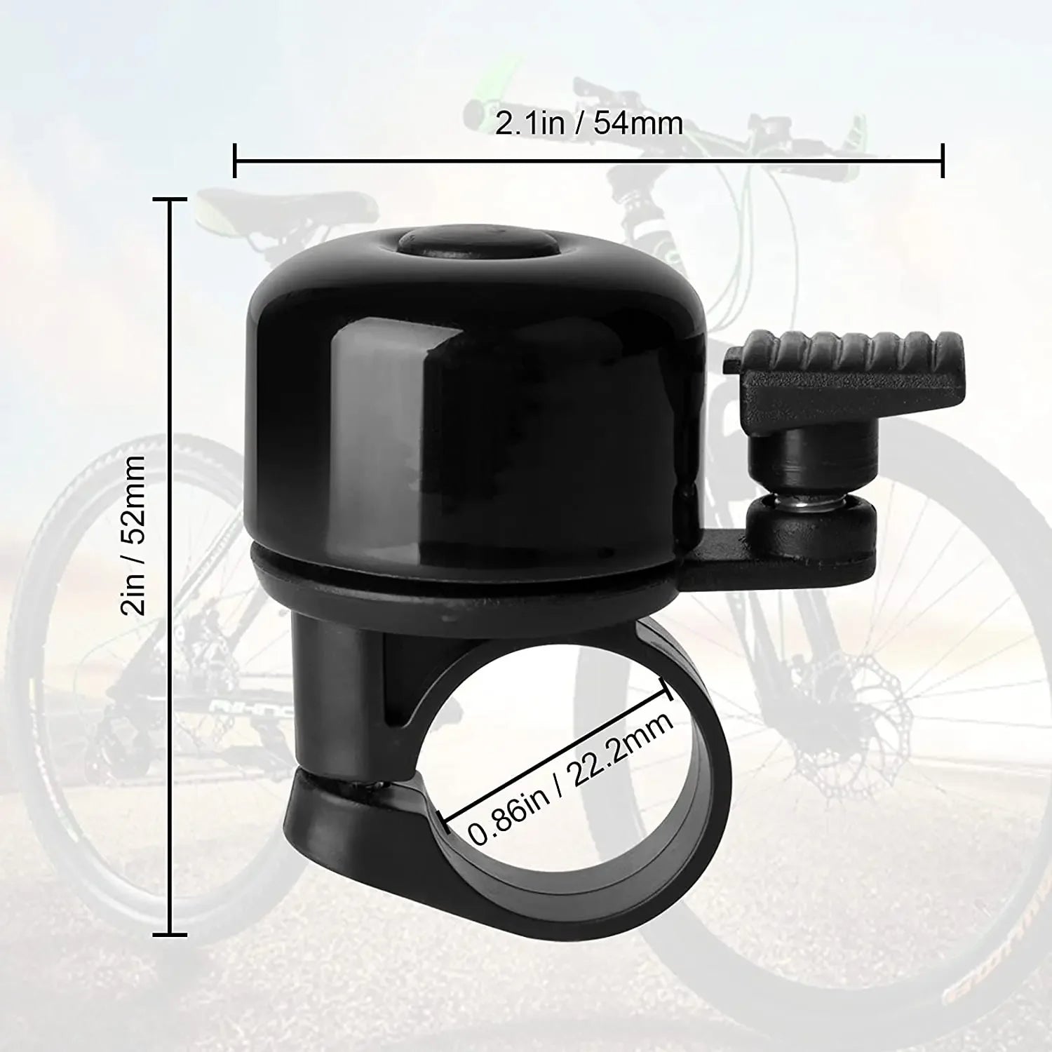 Sonnette de vélo en alliage, klaxon de vélo de route en montagne, alarme sonore pour la sécurité, guidon de cyclisme, accessoires d'appel de vélo