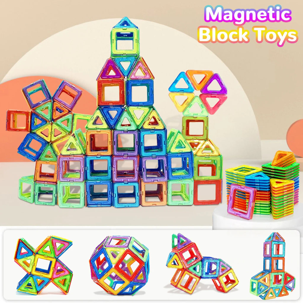 Blocs de Construction magnétiques, jouets à tige de taille moyenne, jouets de Construction, apprentissage, jouets magnétiques éducatifs