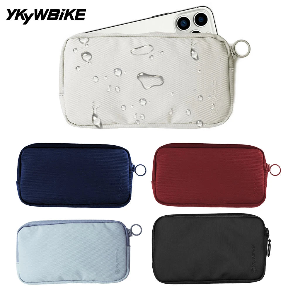 YKYWBIKE portefeuille de cyclisme étanche avec fermeture éclair YKK sac de vélo étanche à la pluie sac de téléphone sac de maillot de cyclisme sac à main portefeuille