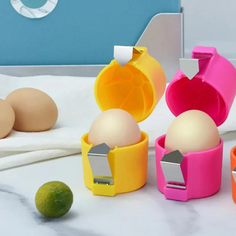 High Quality Egg Shell Opener Press Egg Shell Separator Portable Egg Opener Handheld Egg Shell Household Kitchen Baking Tools