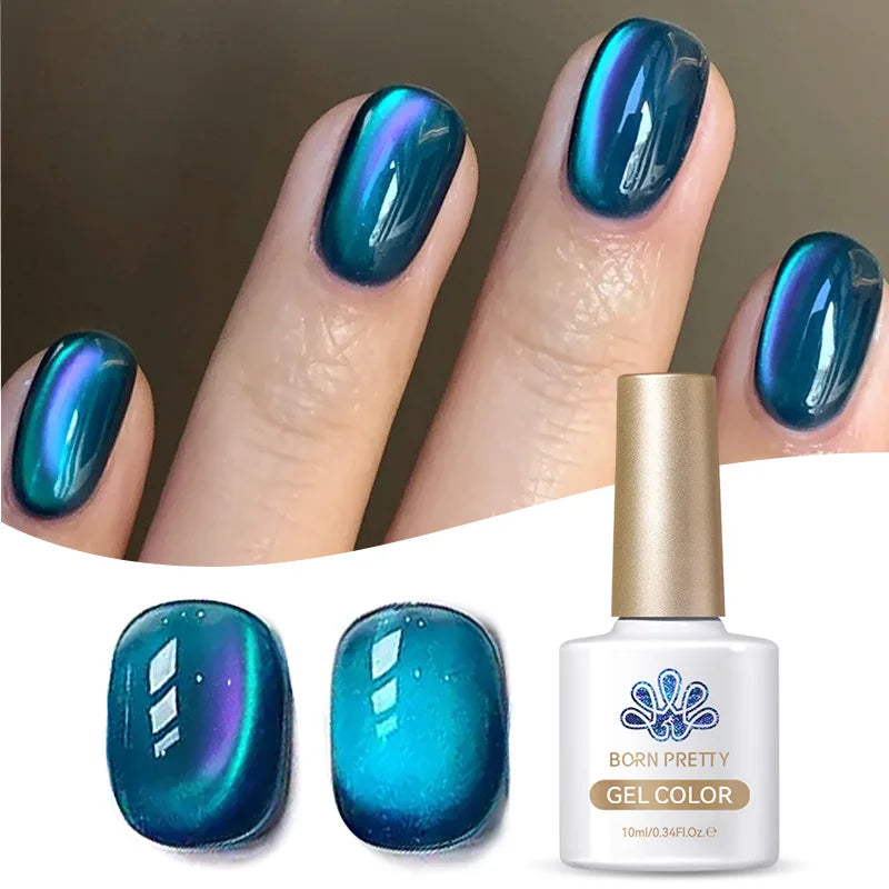 Vernis à ongles magnétique gel BORN PRETTY 10 ml Argent Clair de Couleur Chat - Accessoires pour les ongles - Vernis semi-permanent pour ongles d'automne et d'hiver
