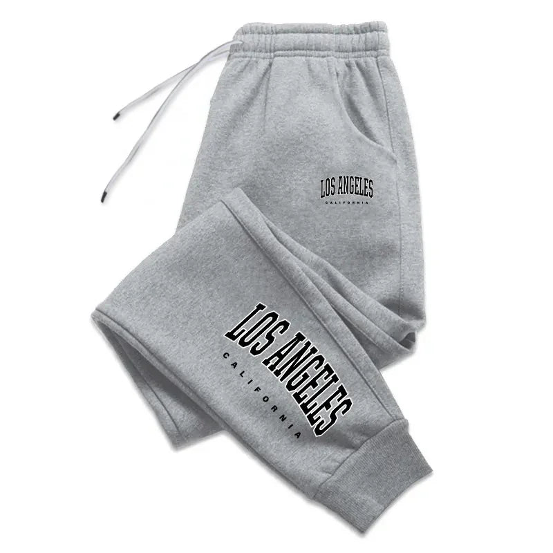 Los Angeles femmes hommes pantalons de survêtement taille élastique décontracté extérieur pantalons de Jogging de haute qualité mode polyvalent pantalon de Sport