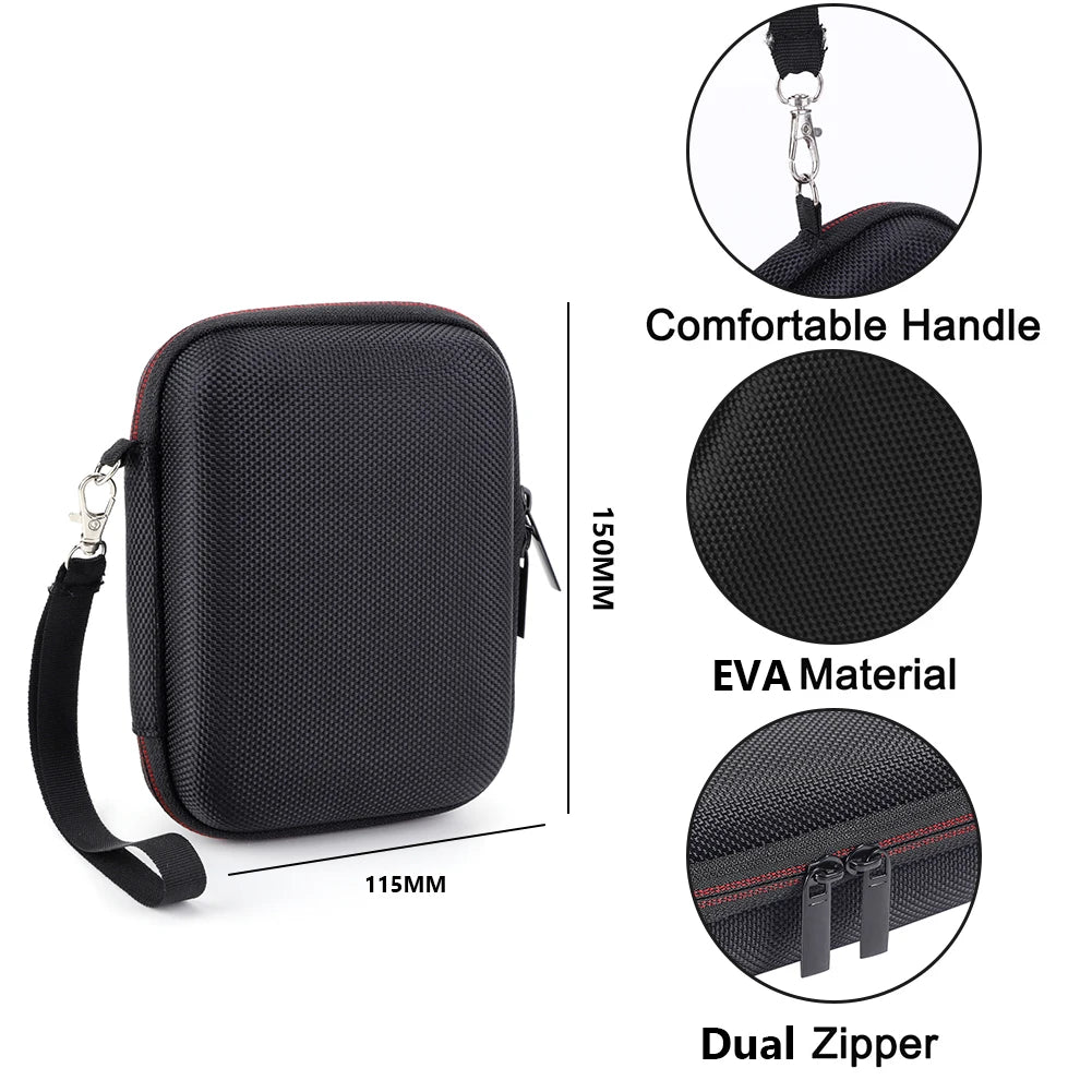 Étui de transport rigide pour R35S R36S, sac de rangement de voyage anti-rayures et antichoc avec sac en maille et dragonne pour Anbernic RG35XX/V/VS