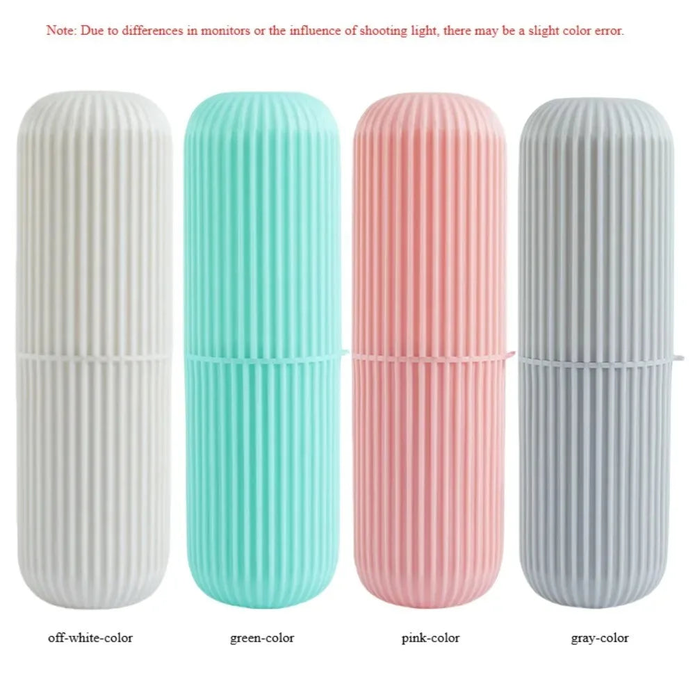 Porte-brosse à dents Portable avec rangement de dentifrice, organisateur de tasses de salle de bain de voyage pour articles de toilette en déplacement