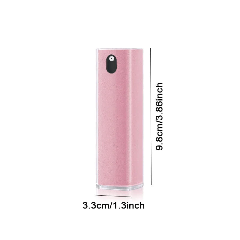 Kit de nettoyage d'écran 2 en 1 en microfibre : flacon pulvérisateur, chiffon en microfibre pour téléphone portable, iPad, ordinateur, iPhone, lunettes.