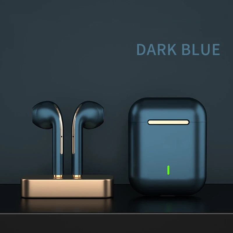 Écouteurs sans fil J18 TWS, écouteurs Bluetooth 5.3 longue durée de lecture, appel vocal avec suppression du bruit, pour les jeux, les affaires et les sports