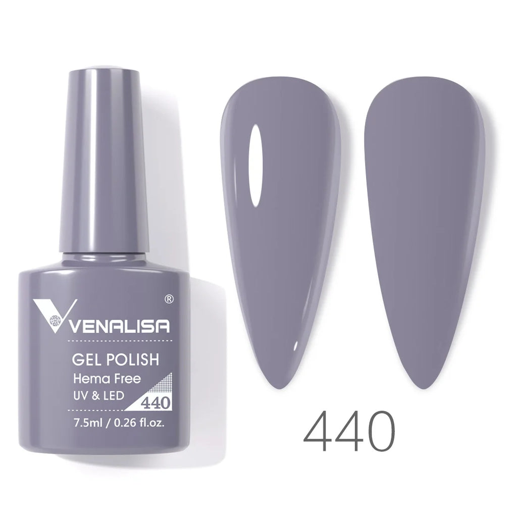 Vernis à ongles gel Venalisa 7,5 ml SANS HEMA, semi-permanent, UV/LED, couvrance totale, texture ultra-douce, manucure sublime