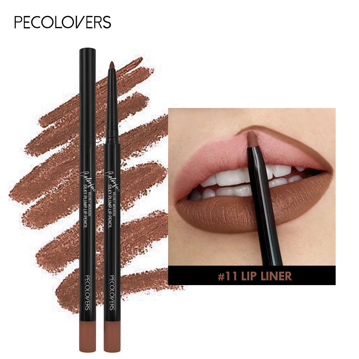 Crayon à lèvres mat waterproof, rouge contour des lèvres, longue tenue, sans transfert, hydratant, 12 couleurs