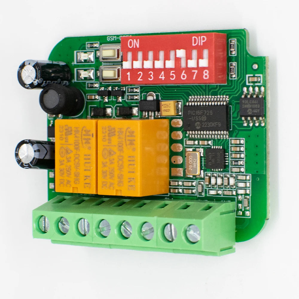 Contrôleur récepteur de porte de garage AC/DC 9V-30V 12V 24V 85-250V 2CH 300MHz à 868MHz 433MHz Module relais de commande à distance de portail