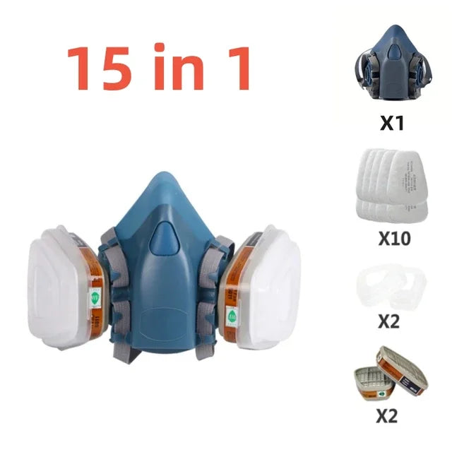 Nouveau 7502 masque respiratoire masque de protection industrie peinture pulvérisation poussière masque à gaz avec 501 5N11 6001CN demi-masque chimique