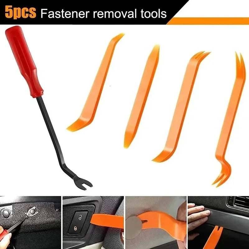 Auto Door Clip Panel Trim Removal Tool Kit Universal Used for BMW/Toyota/Hyundai/Benz/Tesla | Multi-Purpose Vehicle Trim Tools
