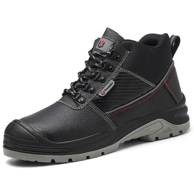 Chaussures de sécurité à embout d'acier pour hommes, résistantes à l'usure, antistatiques, anti-écrasement et anti-perforation, protection contre l'usure au travail