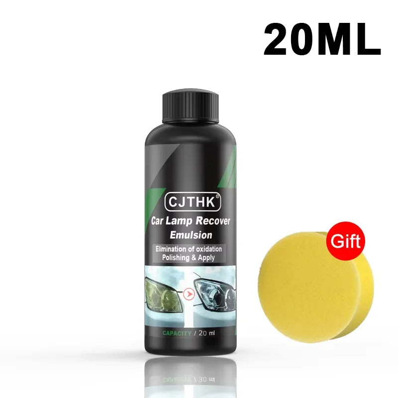 Kits de polissage et de restauration de phares de voiture : pâte nettoyante et réparatrice pour éliminer les rayures et l'oxydation, liquide de polissage pour phares