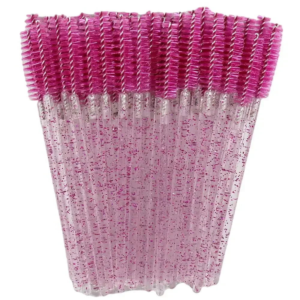 Brosse à cils en cristal jetable, peigne, Extension de cils, baguettes de Mascara, maquillage professionnel, outil de beauté, 50 pièces