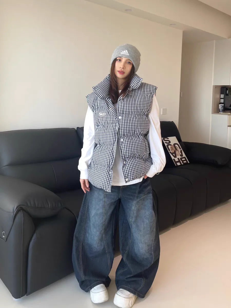 Jean Baggy ample décontracté pour femmes, bleu délavé, pantalon Cargo Vintage, jambes larges, surdimensionné, y2k