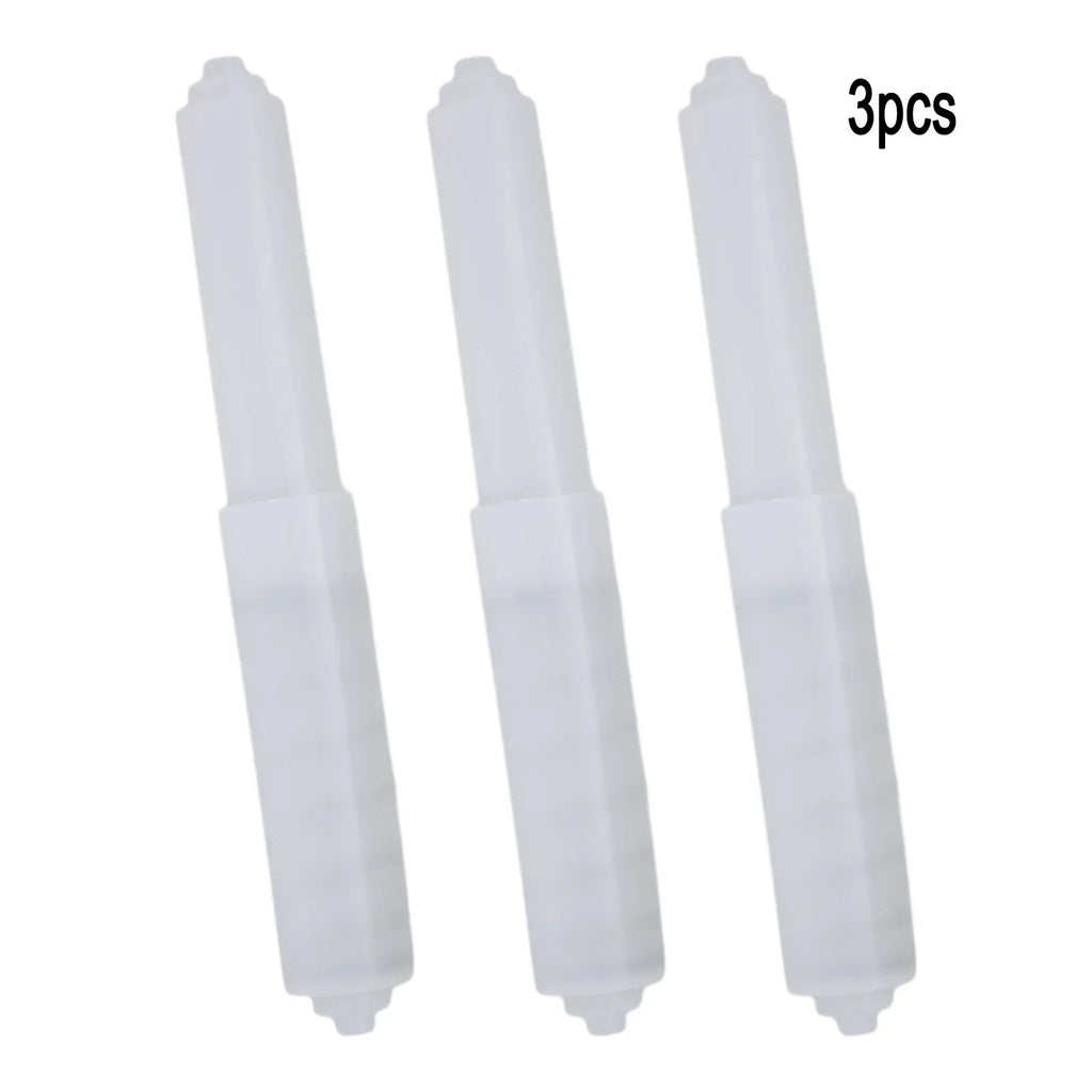1/3 pièces Tiges de rechange pour rouleau de papier toilette, supports de rouleau en plastique blanc, ressort d'insertion pour rouleau, pièces de salle de bain