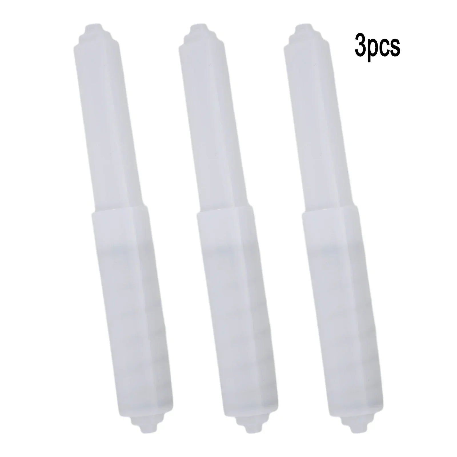 1/3 pièces Tiges de rechange pour rouleau de papier toilette, supports de rouleau en plastique blanc, ressort d'insertion pour rouleau, pièces de salle de bain