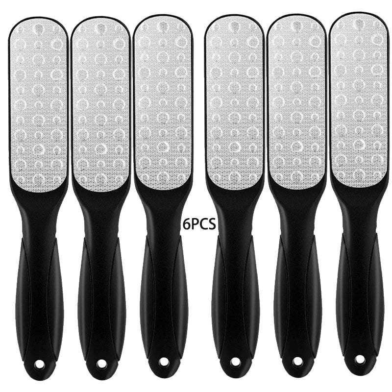 Lime à pieds double face en acier inoxydable 304 de haute qualité, éliminateur de callosités pour peaux mortes, outil de pédicure professionnel, grattoir à callosités