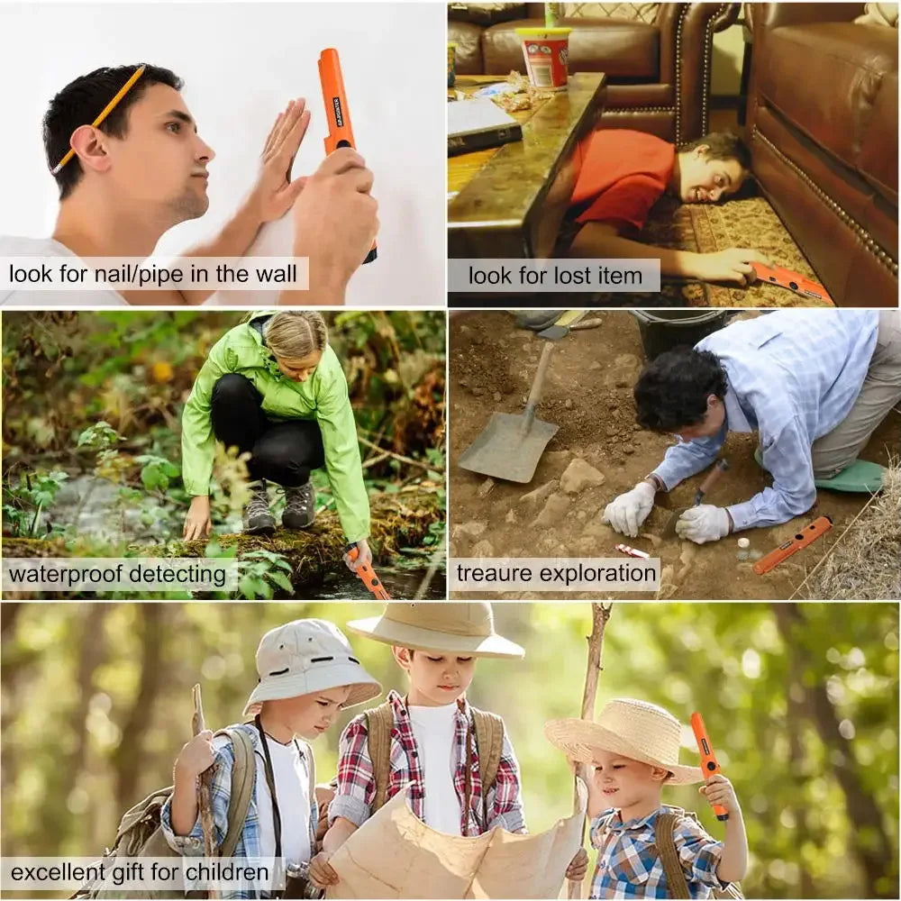 Détecteur de métaux professionnel, pointeur précis, étanche, portable, pour pièces et or