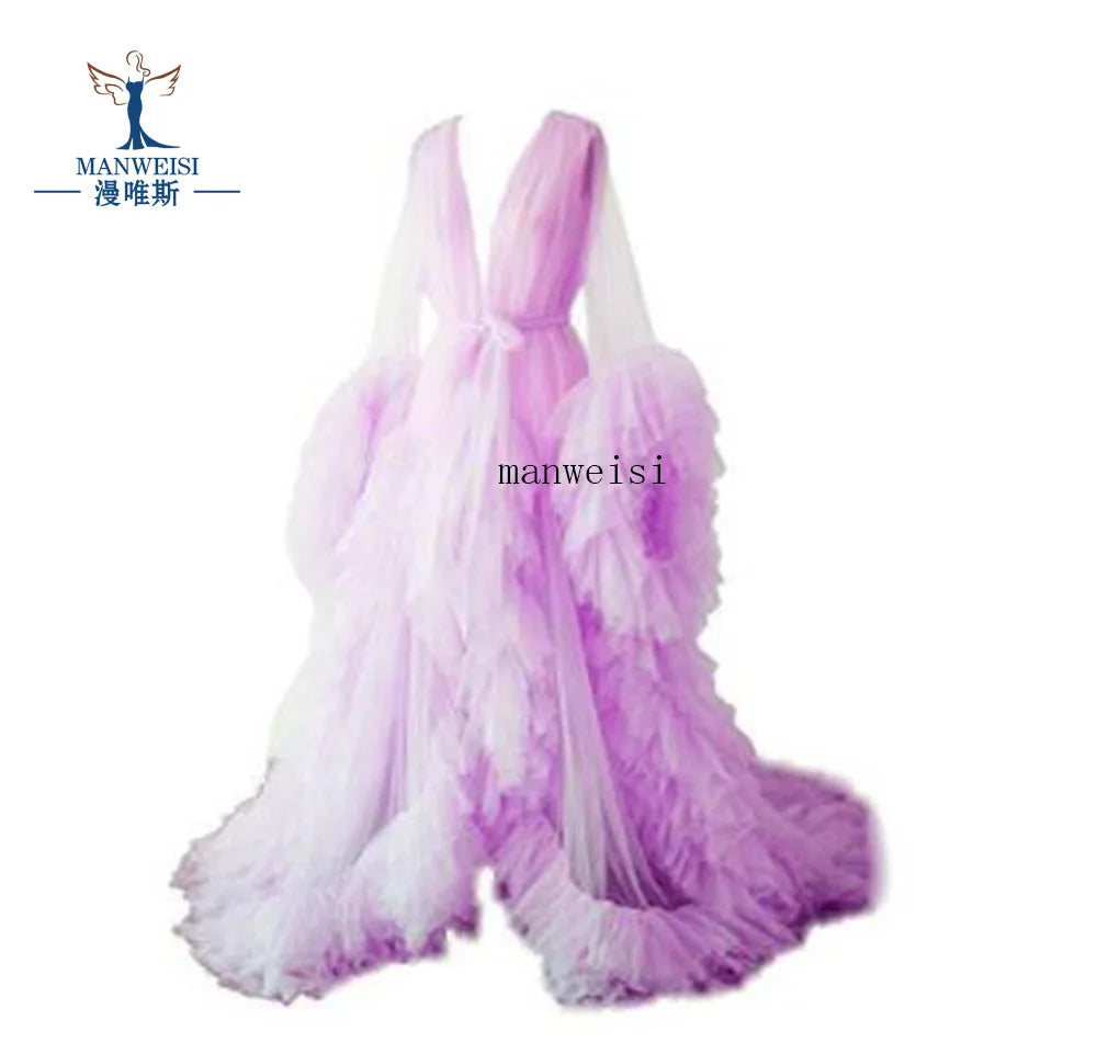 Robes de maternité, peignoirs longs en tulle pour femmes, robes de chambre pour séances photo, anniversaires, robes de mariée sexy et moelleuses, vêtements de nuit pour fêtes, robes sur mesure 2021