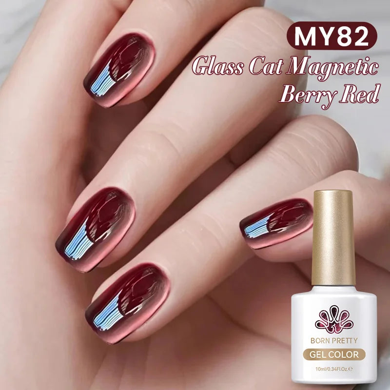 Vernis à ongles magnétique gel BORN PRETTY 10 ml Argent Clair de Couleur Chat - Accessoires pour les ongles - Vernis semi-permanent pour ongles d'automne et d'hiver