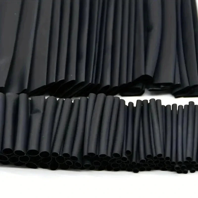 Kit d'assortiment de gaines thermorétractables, 127 pièces, connexion électrique, câble enroulé de fil électrique, rétrécissement étanche 2:1