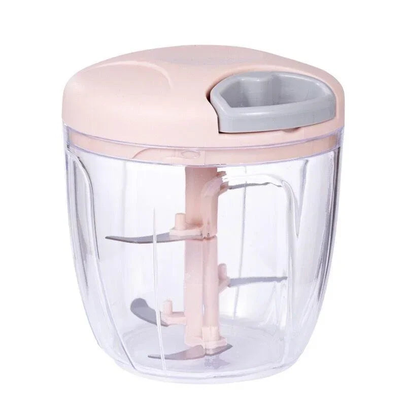 500/900ML Manual Meat Mincer Garlic Chopper Rotate Garlic Press Crusher Vegetable Onion Cutter Kitchen Cooking Accessories