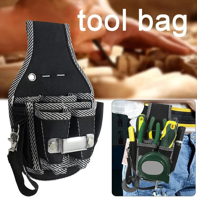 Sac à outils multifonctionnel en tissu Nylon, ceinture à outils, Kit de tournevis, support, sac à outils, pochette de poche, étui de poche pour électricien