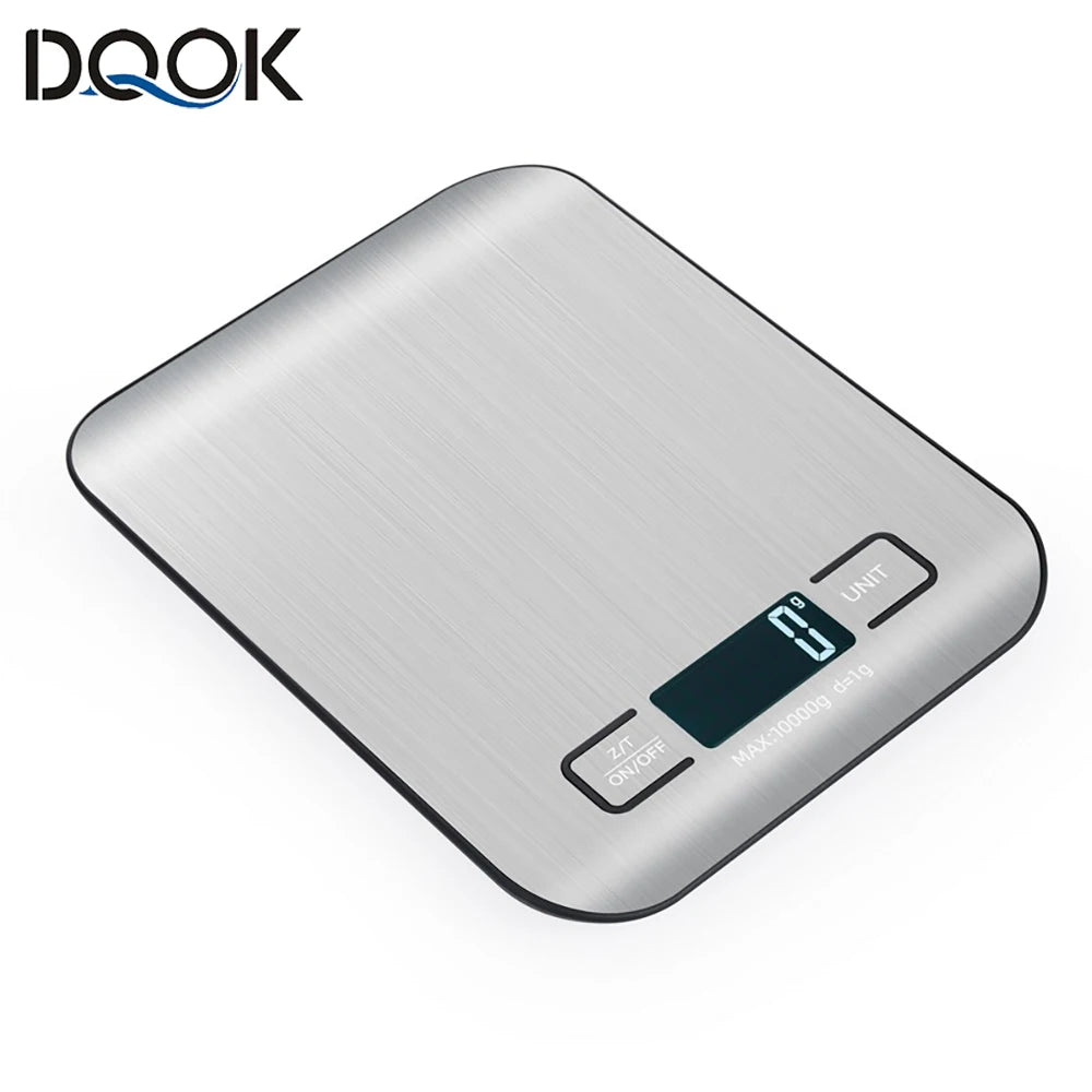 Balance de cuisine avec écran LCD, électronique en acier inoxydable, pour la maison, bijoux, collations, outils de cuisson
