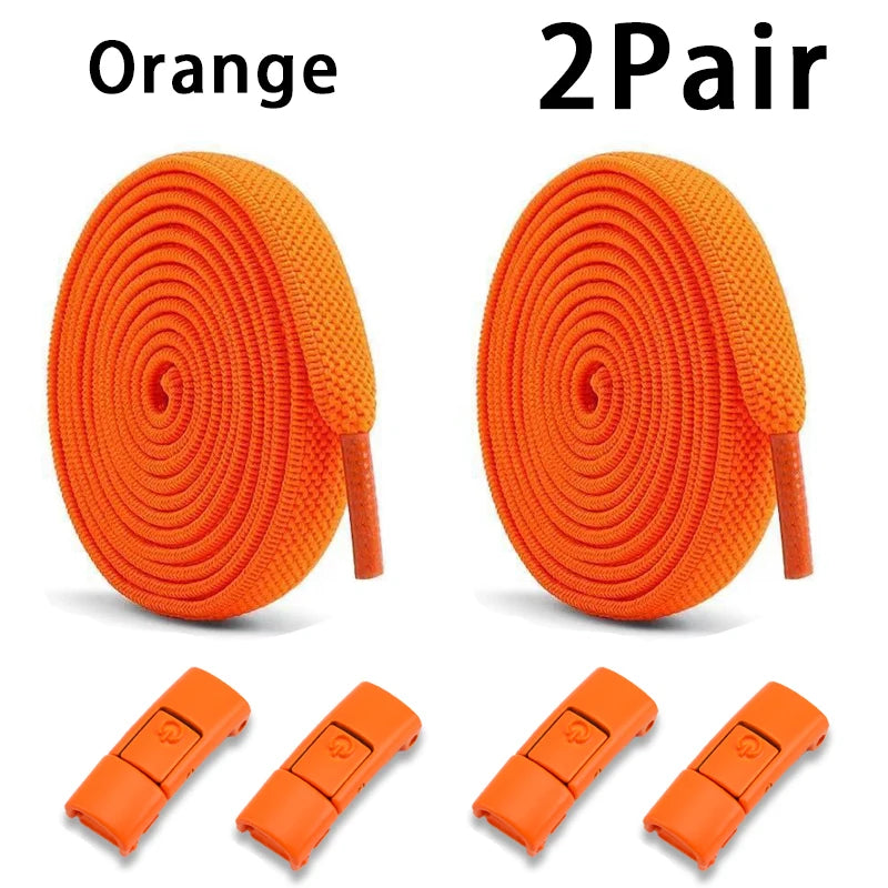 Lacets élastiques baskets Tennis sans cravate lacets de chaussure serrure lacets sans attaches enfants adulte lacet chaussures accessoires 1 paire/2 paire