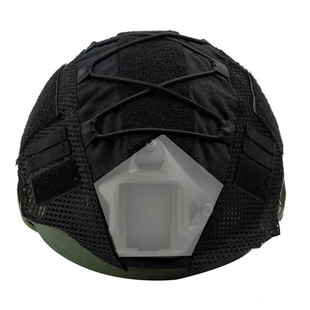 BOOIU Tactical Helmet Cover for Fast Helmet Multi-Camo Helmet Cover   Military Paintball Hunting Shooting Gear - Without Helmet