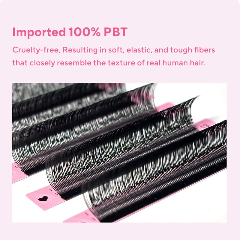 DIYDAY – Extension de cils YY en forme de U, faux cils en vison Ultra doux et légers, PBT Premium, Double couche