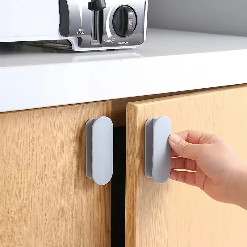 Lot de 2 poignées autocollantes pour fenêtres, placards et tiroirs - Idéales pour les portes et les portes coulissantes de penderie, comme accessoire de rangement.
