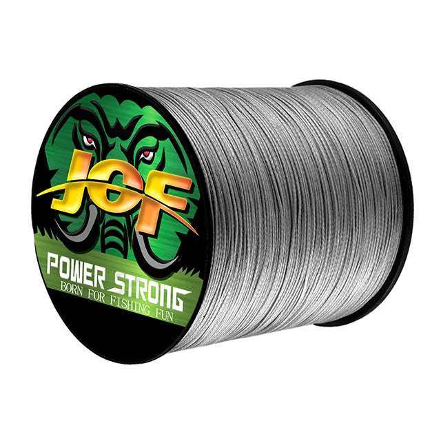 Ligne de pêche JOF 4 brins 300/100 m tressée en PE, ligne de pêche résistante multifilament durable, outil