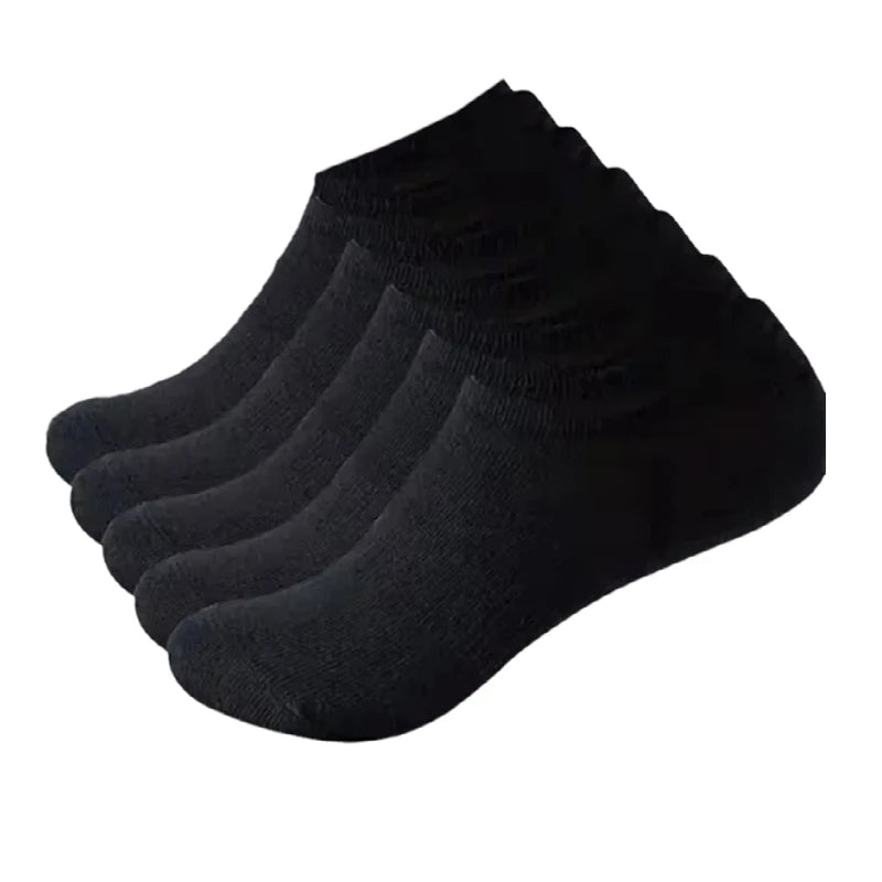 1 paire de chaussettes confortables et respirantes en coton pour hommes, chaussettes d'été pour hommes