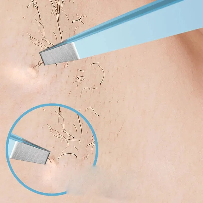 Pince à épiler à sourcils colorée, outil de beauté pour l'épilation des poils fins, pinces à sourcils biseautées en acier inoxydable, outils de maquillage pour l'épilation