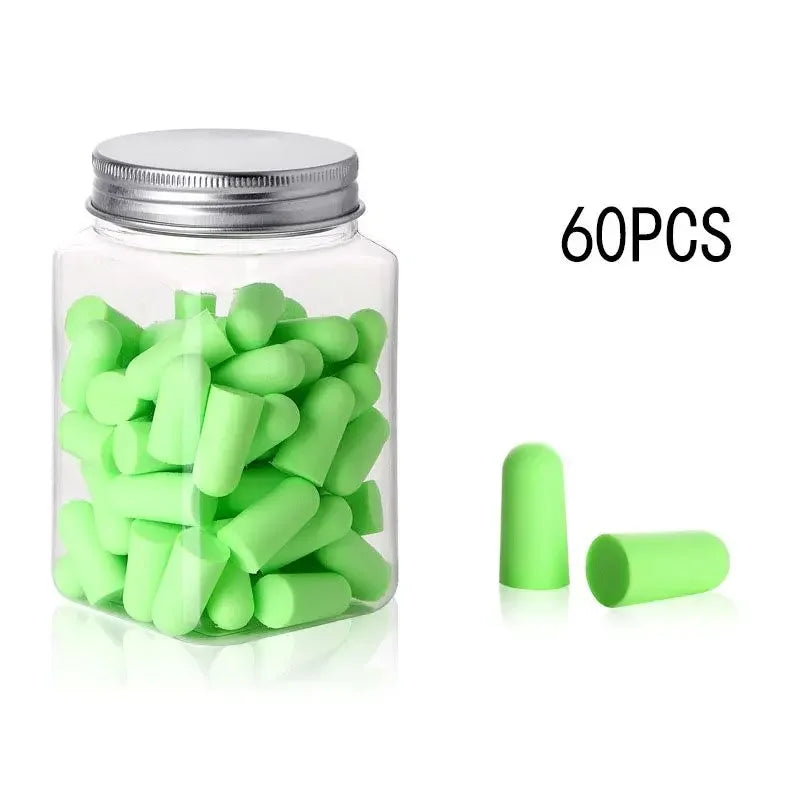 Bouchons d'oreilles en mousse, Type balle, Anti-bruit, pour dormir, multicolore, 24/60/120 pièces